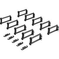 Rittal 7111.214 19 inch Kabelgeleiding voor patchkast 1 HE Zwart