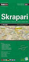 Wegenkaart - landkaart 381 Skrapari | Vektor