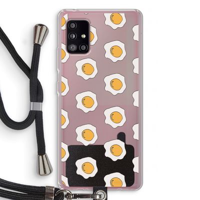 Bacon to my eggs #1: Samsung Galaxy A51 5G Transparant Hoesje met koord
