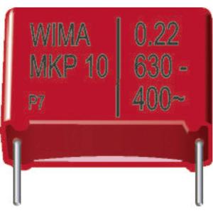 Wima MKP1O132206B00KSSD 1 stuk(s) MKP-foliecondensator Radiaal bedraad 0.22 µF 1000 V/DC 10 % 27.5 mm (l x b x h) 31.5 x 11 x 21 mm