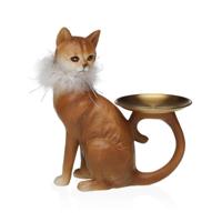 Decoratieve figuren Versa Kat 10 X 21 X 18 CM Decoratieve figuren Versa Kat 10 X 21 X 18 CM