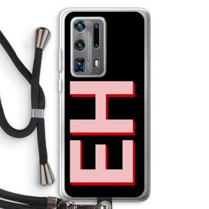 Monogram: Huawei P40 Pro Plus Transparant Hoesje met koord