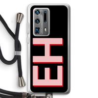 Monogram: Huawei P40 Pro Plus Transparant Hoesje met koord