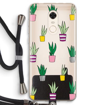 Sanseveria: Xiaomi Redmi 5 Transparant Hoesje met koord