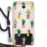 Sanseveria: Xiaomi Redmi 5 Transparant Hoesje met koord