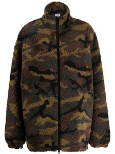 VETEMENTS veste en polaire à imprimé camouflage - Vert