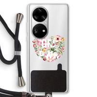 GRL PWR Flower: Huawei P50 Pro Transparant Hoesje met koord