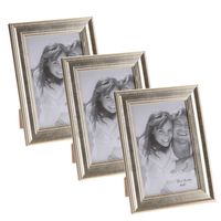 4x stuks gouden glanzende fotolijsten/fotoframes 14 x 19 cm - thumbnail