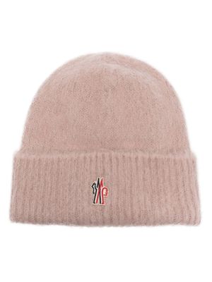 Moncler Grenoble bonnet à logo brodé - Tons neutres