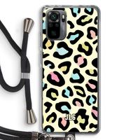 Leopard pattern: Xiaomi Redmi Note 10 Pro Transparant Hoesje met koord