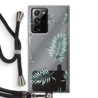 Simple leaves: Samsung Galaxy Note 20 Ultra / Note 20 Ultra 5G Transparant Hoesje met koord