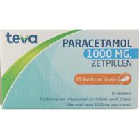 Paracetamol 1000mg 10 Zetpillen