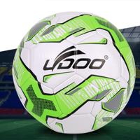 19cm PU leer naaien Wearable Match voetbal (fluorescerend groen)