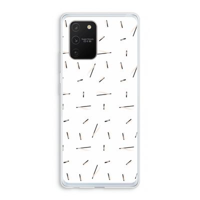 Hipster stripes: Samsung Galaxy S10 Lite Transparant Hoesje