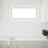 Kelderraam "RISOR" 110x70 cm draai-kiep DIN links wit