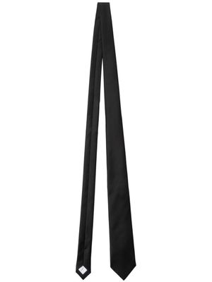 Burberry cravate à patch logo - Noir