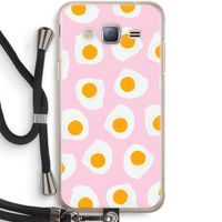 Dancing eggs: Samsung Galaxy J3 (2016) Transparant Hoesje met koord