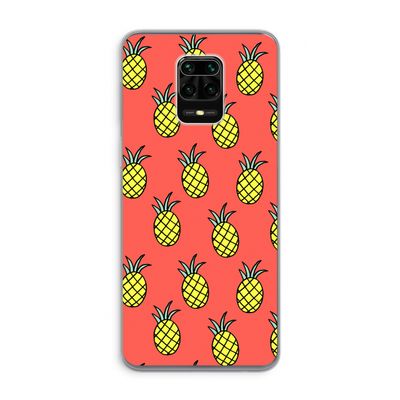 Ananas: Xiaomi Redmi Note 9 Pro Transparant Hoesje