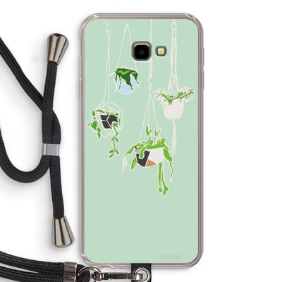 Hang In There: Samsung Galaxy J4 Plus Transparant Hoesje met koord