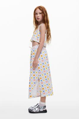 Midirok met bloemen - WHITE - 13/14 Midirok met bloemen - WHITE - 13/14