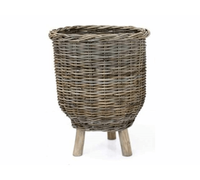 Mand rotan op poten d34 h40 cm Van der Leeden - Van der leeden