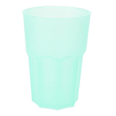 Drinkbekers - groen - kunststof - 480 ml - onbreekbare camping en kinder bekers