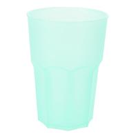 Drinkbekers - groen - kunststof - 480 ml - onbreekbare camping en kinder bekers