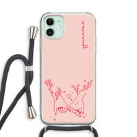 Best Friends: iPhone 11 Transparant Hoesje met koord