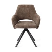 Jesper Home Yanai eetkamerstoel Checked Chestnut turn black
