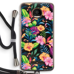 Tropisch 2: Motorola Moto Z Force Transparant Hoesje met koord
