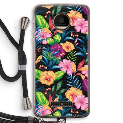 Tropisch 2: Motorola Moto Z Force Transparant Hoesje met koord