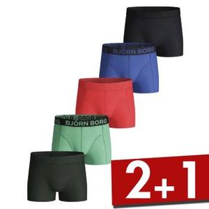 Björn Borg 5 stuks Cotton Stretch Shorts For Boys 2115 * Actie *