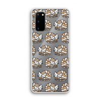 Slapende poes: Samsung Galaxy S20 Transparant Hoesje