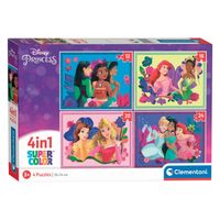 Clementoni Puzzels Prinses, 4in1 - thumbnail