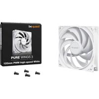 BeQuiet PURE WINGS 3 White 120mm PWM high-speed PC-ventilator Wit (b x h x d) 120 x 25 x 120 mm