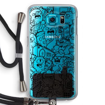 Vexx Black City : Samsung Galaxy S6 Transparant Hoesje met koord