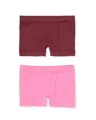HEMA Kinderboxers naadloos rib - 2 stuks bruin (bruin)