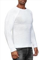 RustyNeal - Heren Trui - Wit - Longsleeve - Modernfit