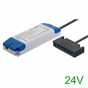 Loox5 24V voeding 30W met 6 voudige verdeler dimbaar met faseaan-faseafsnijdimmer