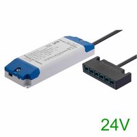 Loox5 24V voeding 30W met 6 voudige verdeler dimbaar met faseaan-faseafsnijdimmer