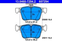 Remmenset, remschijf ATE, Remschijftype: Geventileerd, Inbouwplaats: Vooras, u.a. für VW, Audi, Skoda, Seat - thumbnail