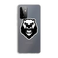 Angry Bear (white): Samsung Galaxy A72 Transparant Hoesje