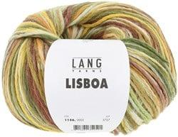 Lang Yarns Lisboa 0005 Geel/Olijf/Bruin/Oranje