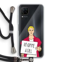 Gimme a call: Huawei P40 Lite Transparant Hoesje met koord