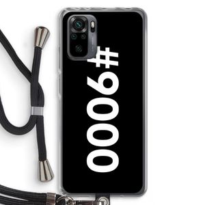 #9000: Xiaomi Redmi Note 10 Pro Transparant Hoesje met koord