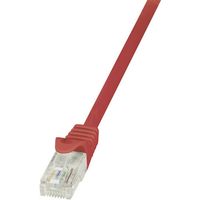 LogiLink CP2084U RJ45 Netwerkkabel, patchkabel CAT 6 U/UTP 7.50 m Rood Snagless 1 stuk(s) - thumbnail