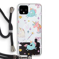 Fantasiewereld: Pixel 4 Transparant Hoesje met koord