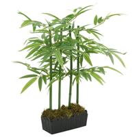 VidaXL Kunstplant bamboe 240 bladeren 80 cm groen
