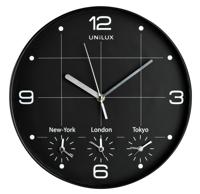 Wandklok Unilux On Time ÃƒËœ30,5cm zwart/wit - thumbnail