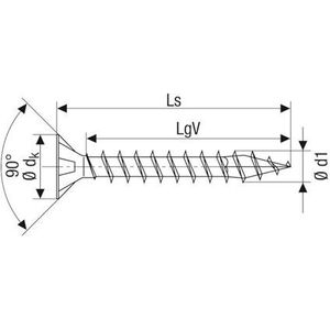 Spax pk pozi rvs 3,5x16(200)